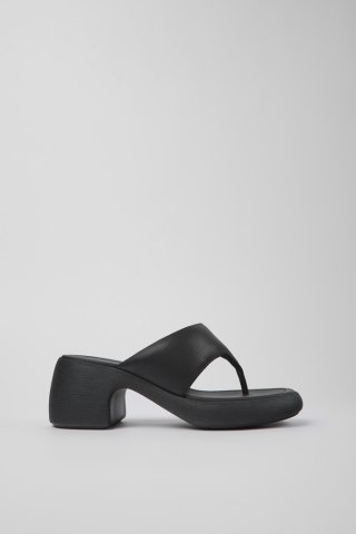 Neu Eingetroffen Camper Thelma - Schwarze Ledersandalen für Damen Neu Eingetroffen Camper Thelma - Schwarze Ledersandalen für Damen