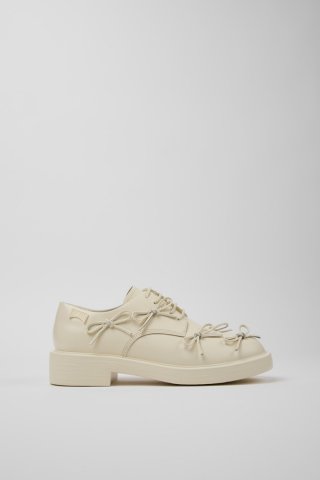 Neu Eingetroffen Camper Dean - Weißer Frauenschuh aus Leder. Neu Eingetroffen Camper Dean - Weißer Frauenschuh aus Leder.