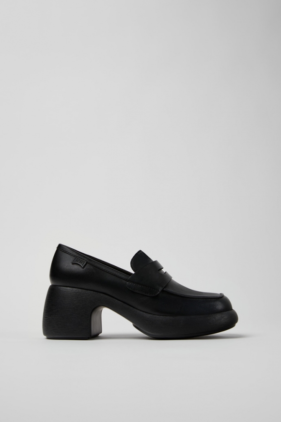 Neu Eingetroffen Camper Thelma - Schwarze Ledermokassins/Ballerinas für Damen. Neu Eingetroffen Camper Thelma - Schwarze Ledermokassins/Ballerinas für Damen.