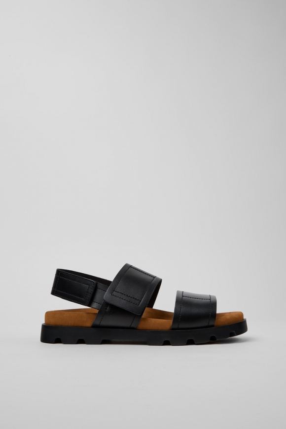 Neu Eingetroffen Camper Brutus Sandal - Schwarze Herrensandale aus Leder. Neu Eingetroffen Camper Brutus Sandal - Schwarze Herrensandale aus Leder.