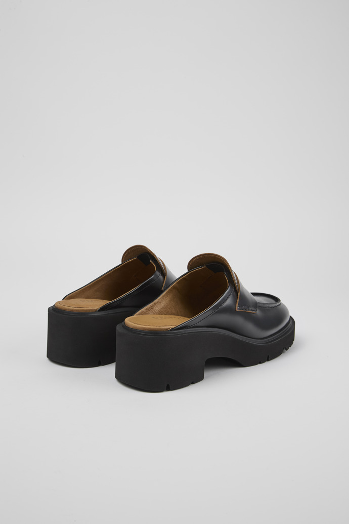Neu Eingetroffen Camper Milah - Schwarze Lederclogs für Damen