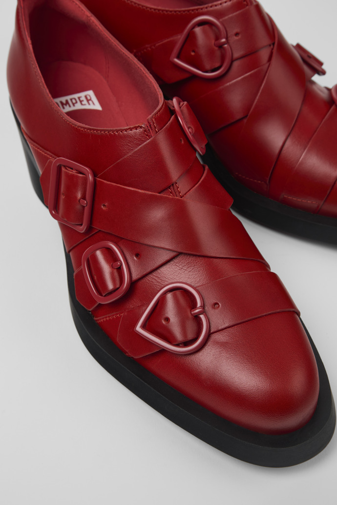 Neu Eingetroffen Camper Twins - Roter Lederschuh für Damen