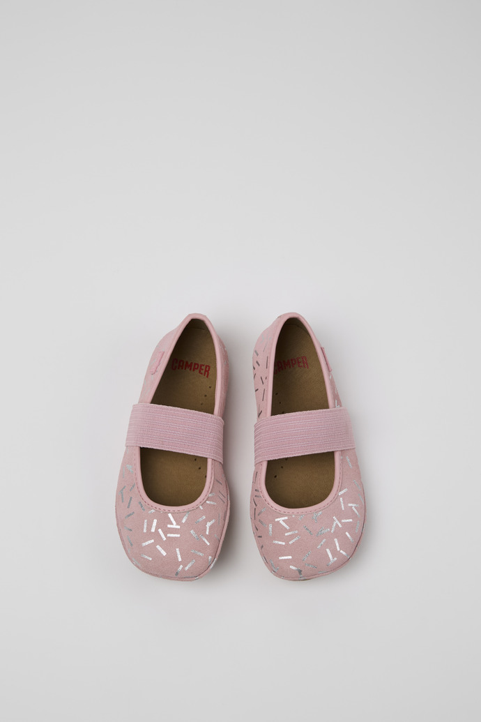 Neu Eingetroffen Camper Right - Mehrfarbige Ballerinas aus Nubukleder und Leder für Kinder.