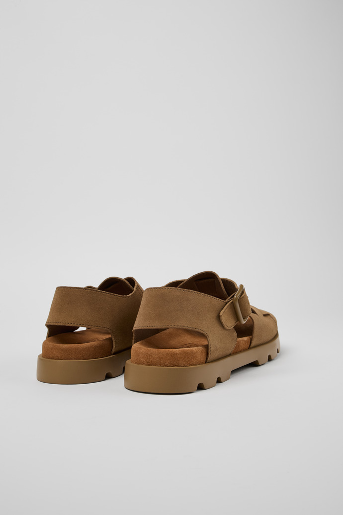 Neu Eingetroffen Camper Brutus Sandal - Braune Herrensandalen aus Nubukleder