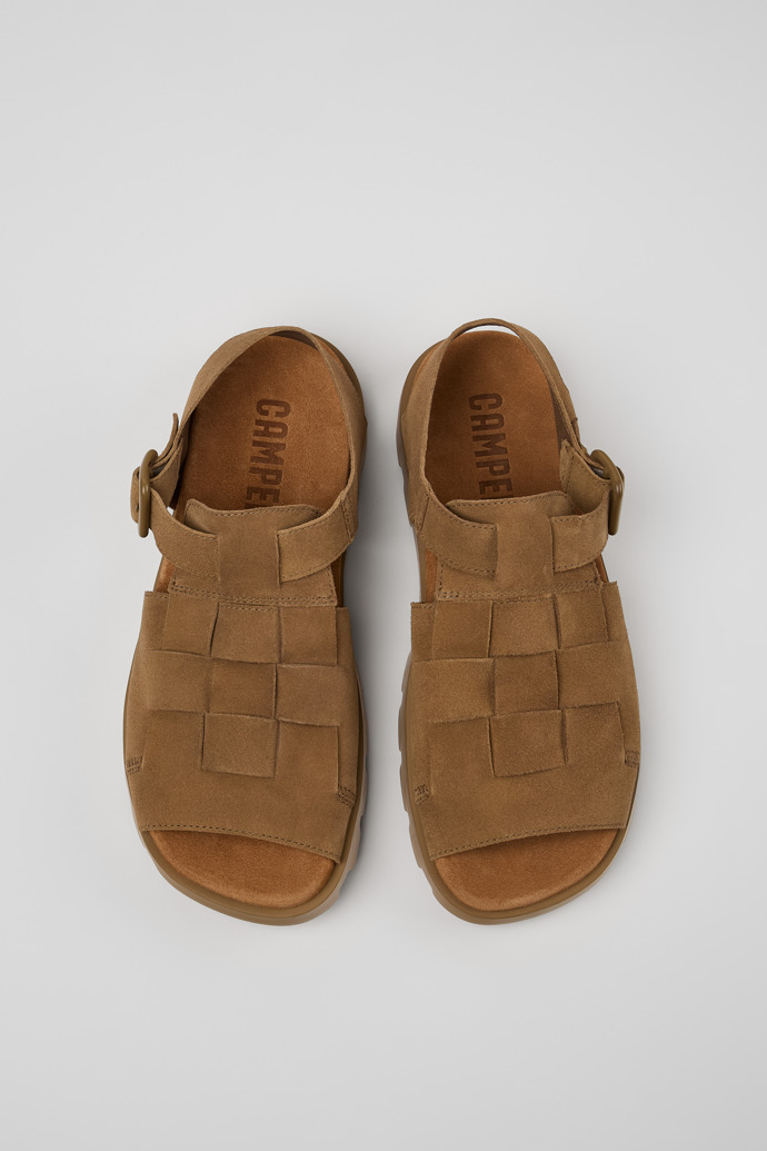 Neu Eingetroffen Camper Brutus Sandal - Braune Herrensandalen aus Nubukleder