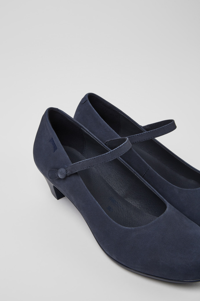 Neu Eingetroffen Camper Helena - Blauer Damenschuh aus Nubukleder.