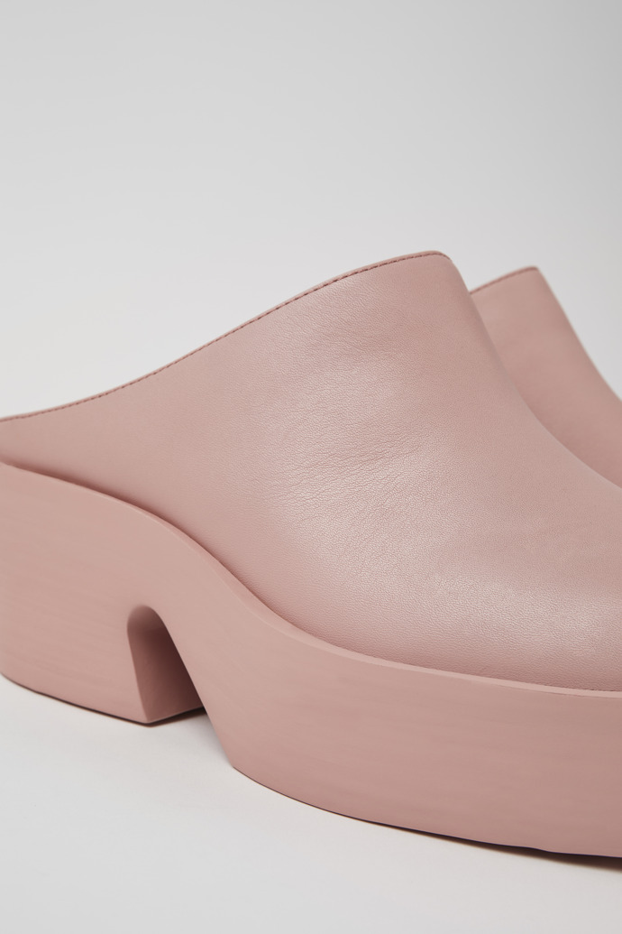 Neu Eingetroffen Camper Billie - Rosa Lederclogs für Damen