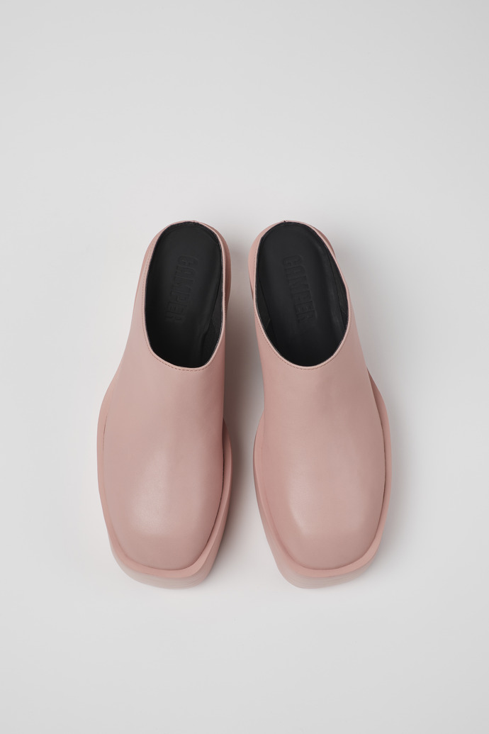 Neu Eingetroffen Camper Billie - Rosa Lederclogs für Damen
