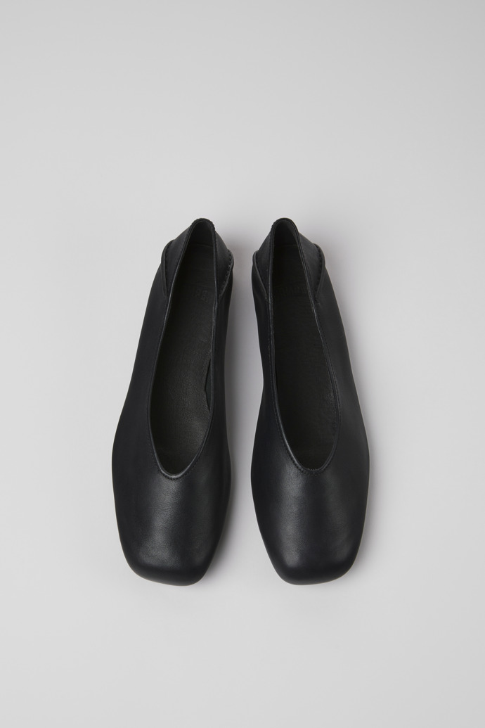 Neu Eingetroffen Camper Casi Myra - Schwarzer Lederballerina für Damen.