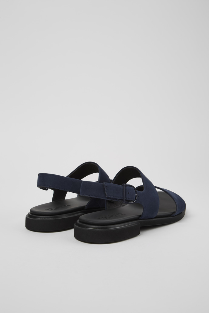 Neu Eingetroffen Camper Edy - Blaue Damensandalen aus Nubukleder