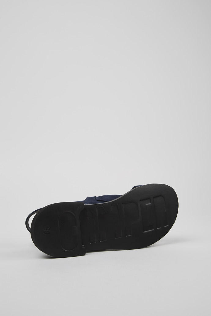 Neu Eingetroffen Camper Edy - Blaue Damensandalen aus Nubukleder