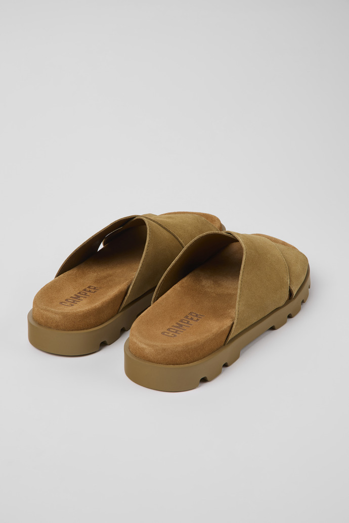 Neu Eingetroffen Camper Brutus Sandal - Braune Nubuk-Damensandalenmit Kreuzriemen