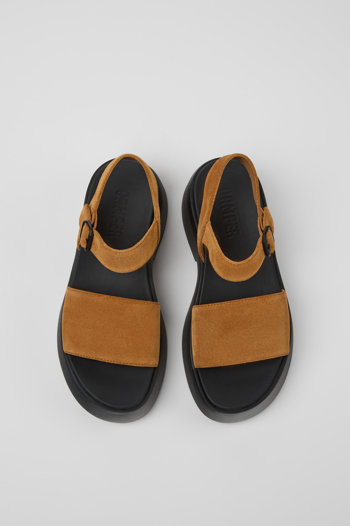 Neu Eingetroffen Camper Tasha - Braune Nubuksandalen für Damen.