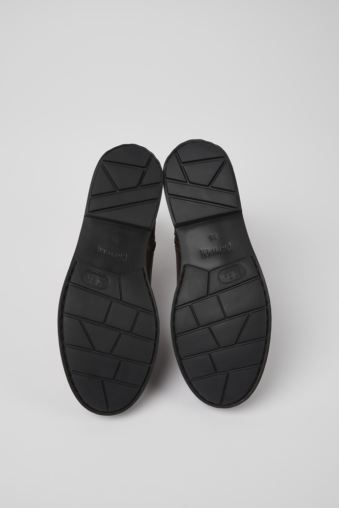 Neu Eingetroffen Camper Neuman - Brauner mittelhoher Damenstiefel aus Leder.
