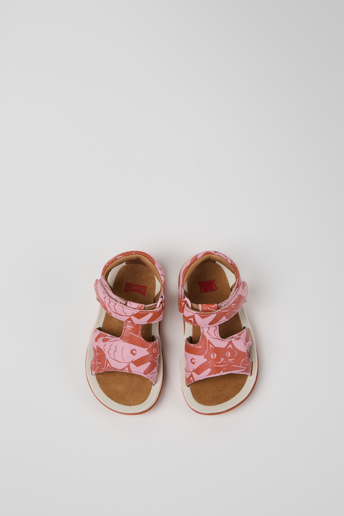Neu Eingetroffen Camper Twins - Mehrfarbige Kindersandalen aus Leder.