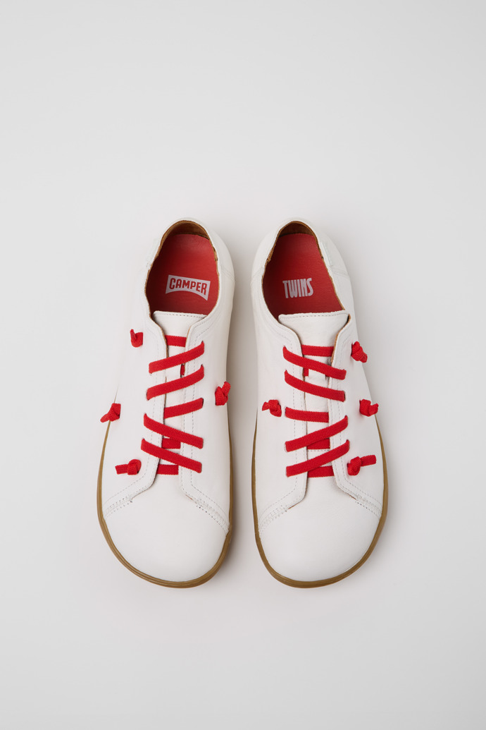 Neu Eingetroffen Camper Twins - Weißer Herrenschuh aus pflanzlich gegerbtem Leder.
