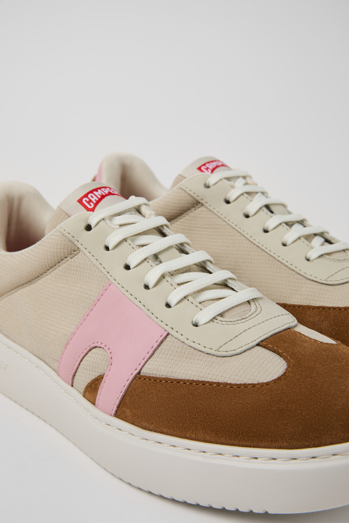 Neu Eingetroffen Camper Runner K21 - Mehrfarbiger Damensneaker aus Textil und Nubukleder.