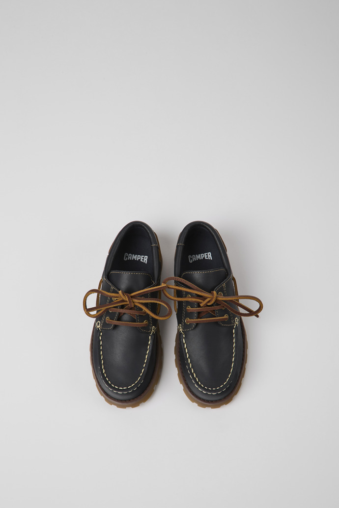 Neu Eingetroffen Camper Compas - Blauer Kinderschuh aus Leder im Marinelook.
