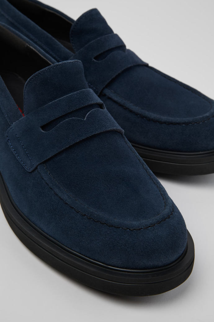 Neu Eingetroffen Camper Norman - Blauer Herrenschuh aus Nubukleder.