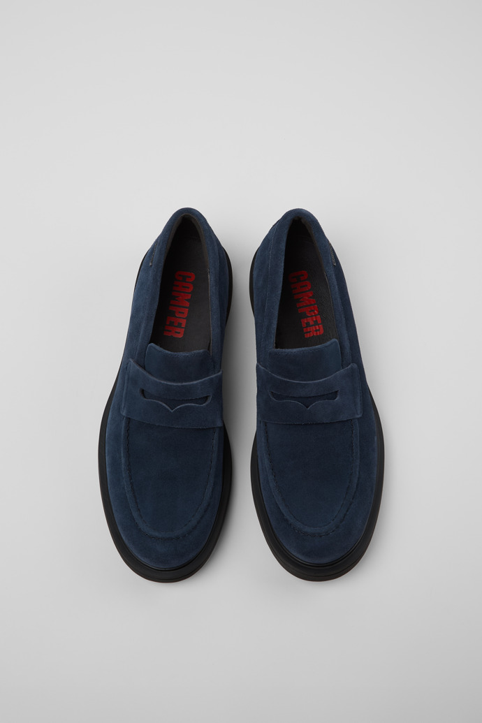 Neu Eingetroffen Camper Norman - Blauer Herrenschuh aus Nubukleder.