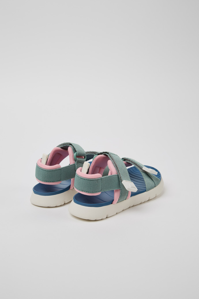 Neu Eingetroffen Camper Oruga - Mehrfarbige Kindersandale aus Textil.