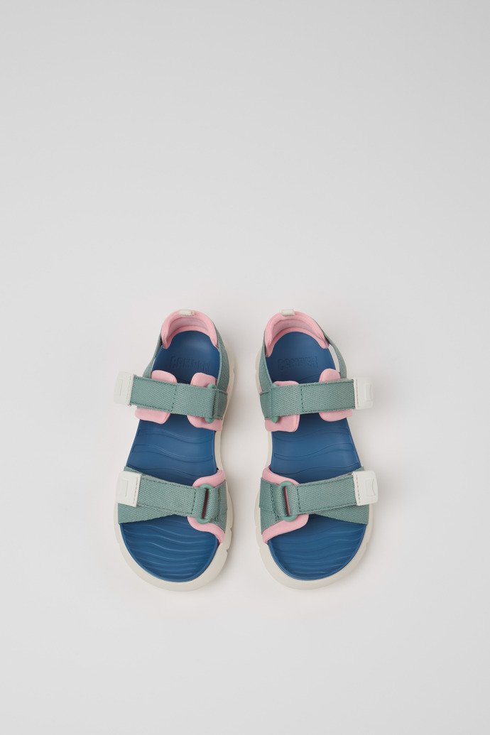 Neu Eingetroffen Camper Oruga - Mehrfarbige Kindersandale aus Textil.
