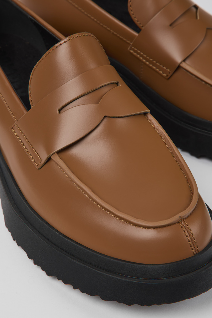 Neu Eingetroffen Camper Walden - Brauner Damenloafer aus Leder