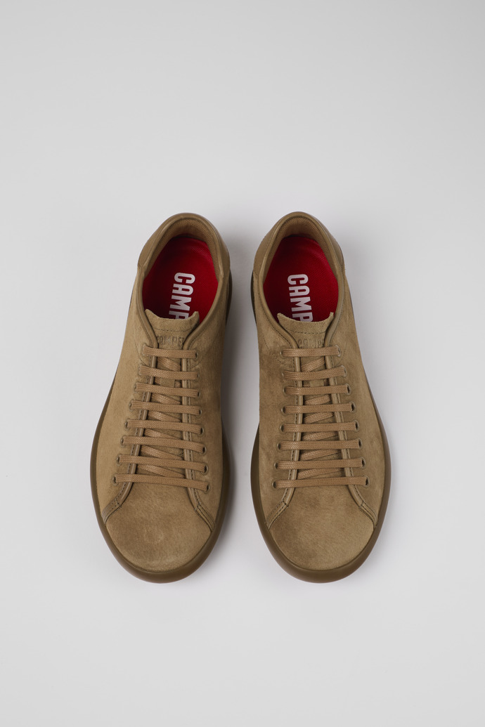 Neu Eingetroffen Camper Pelotas Soller - Brauner Herrensneaker aus Nubukleder und Leder.