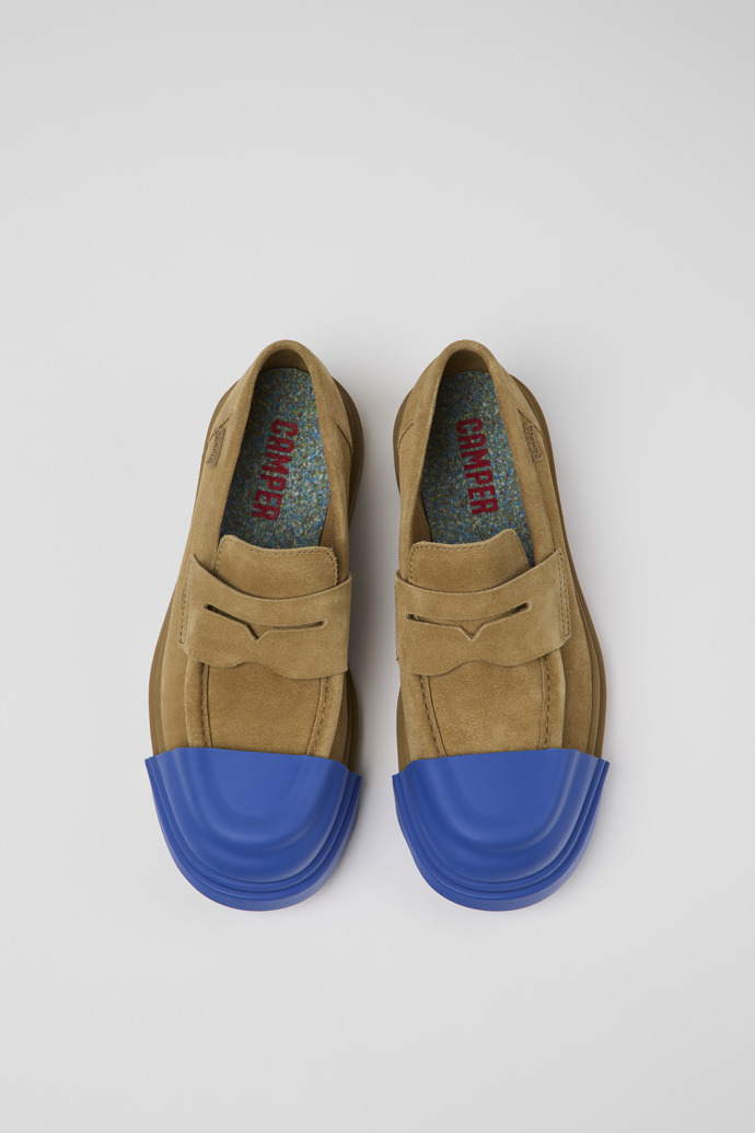 Neu Eingetroffen Camper Junction - Braune Damenloafer aus Nubukleder