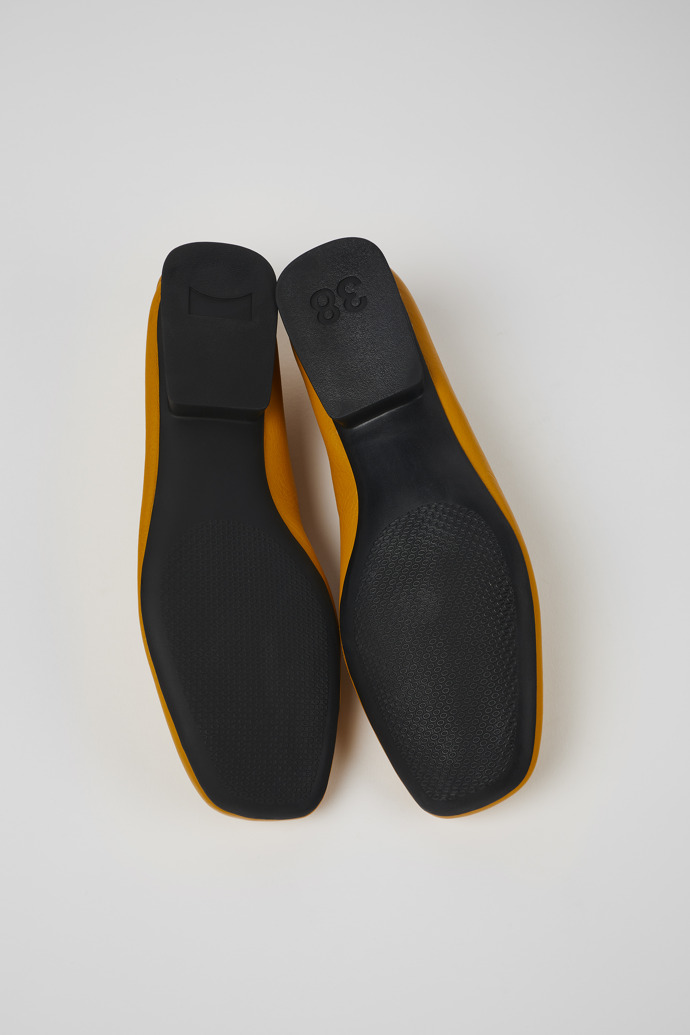 Neu Eingetroffen Camper Casi Myra - Orange Lederballerinas für Damen