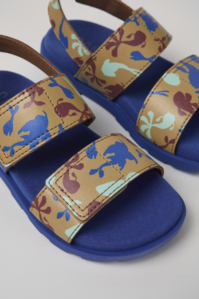 Neu Eingetroffen Camper Brutus Sandal - Mehrfarbige Ledersandalen mit Doppelriemen