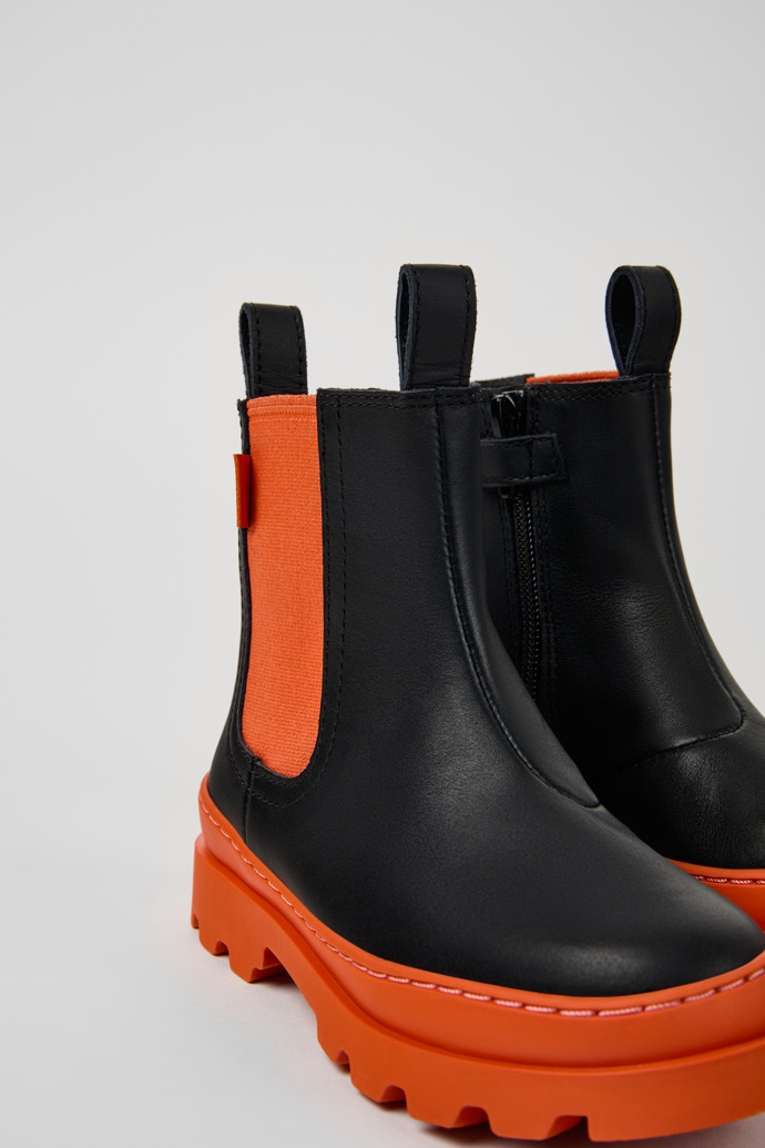 Neu Eingetroffen Camper Brutus - Schwarzer Kinder-Chelseastiefel aus Leder