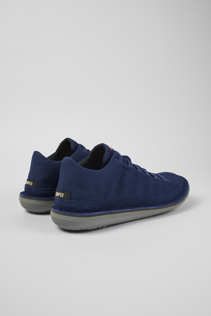 Neu Eingetroffen Camper Beetle - Blaue Herrenbasketballstiefel aus Textil/Nubukleder