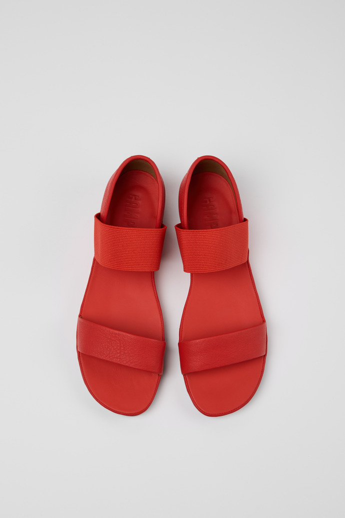 Neu Eingetroffen Camper Right - Rote Ledersandale für Damen.