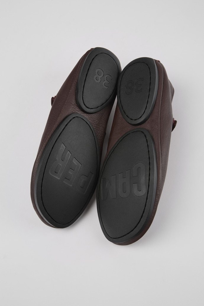 Neu Eingetroffen Camper Right - Weinroter Mary Jane-Lederschuhe für Damen