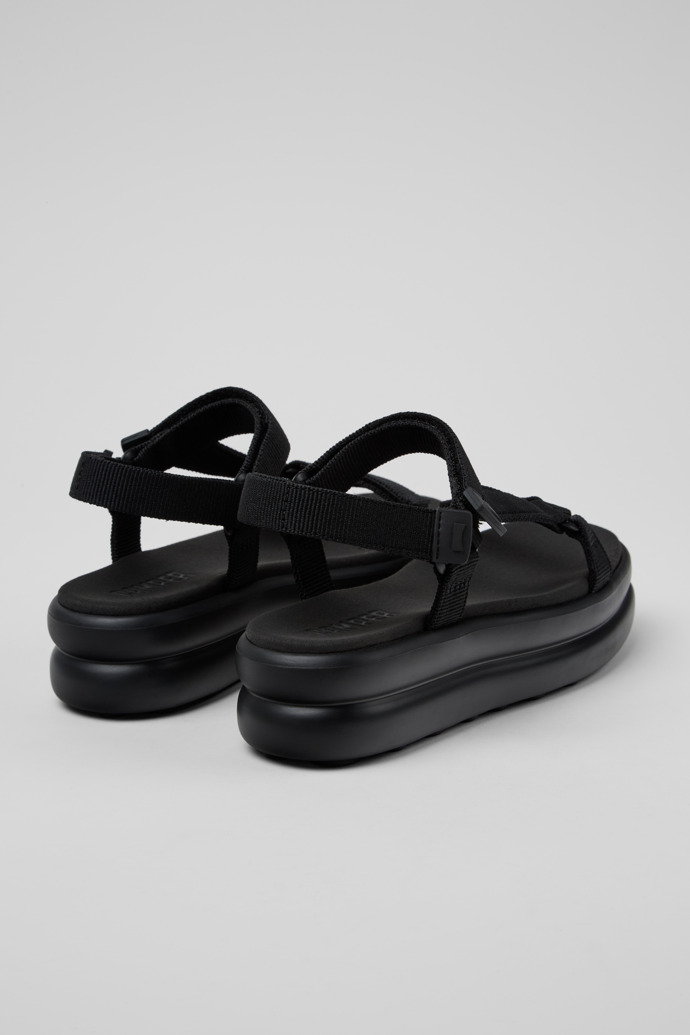 Neu Eingetroffen Camper Pelotas Flota Up - Schwarze Damen-Sandale aus Recycling-PET.