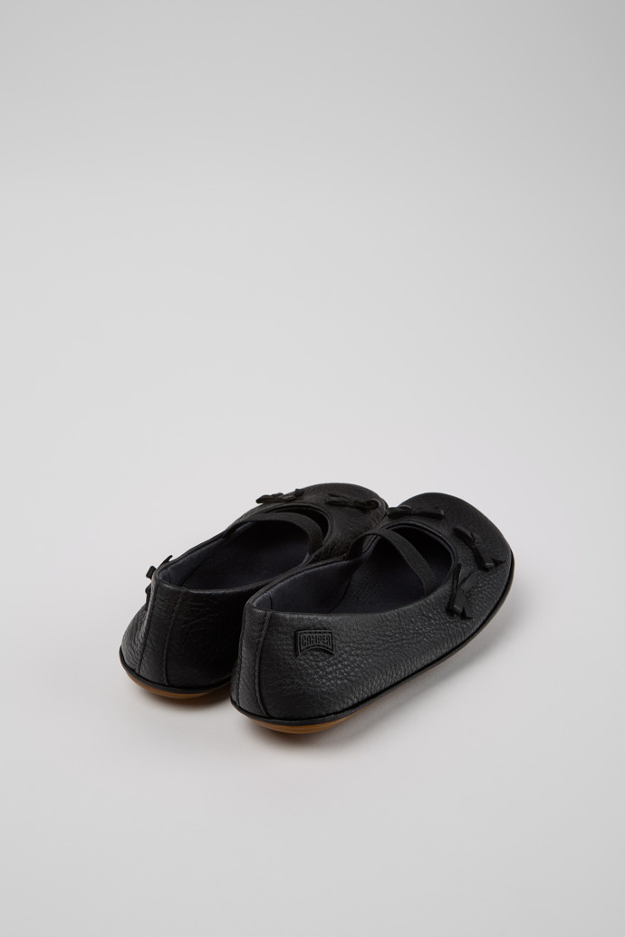 Neu Eingetroffen Camper Twins - Schwarzer Kinderballerina aus Leder.