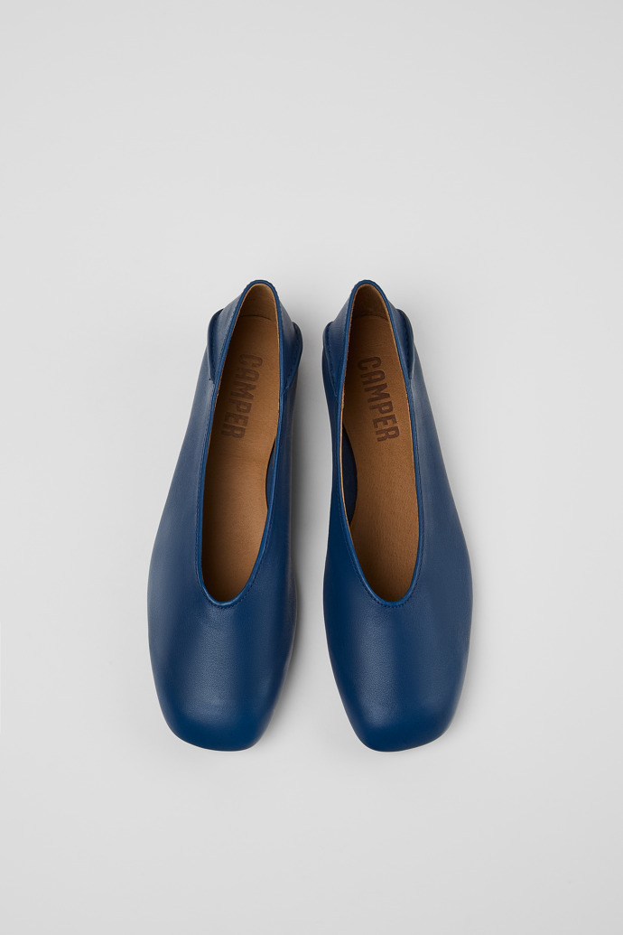 Neu Eingetroffen Camper Casi Myra - Blaue Damenballerinas aus Leder