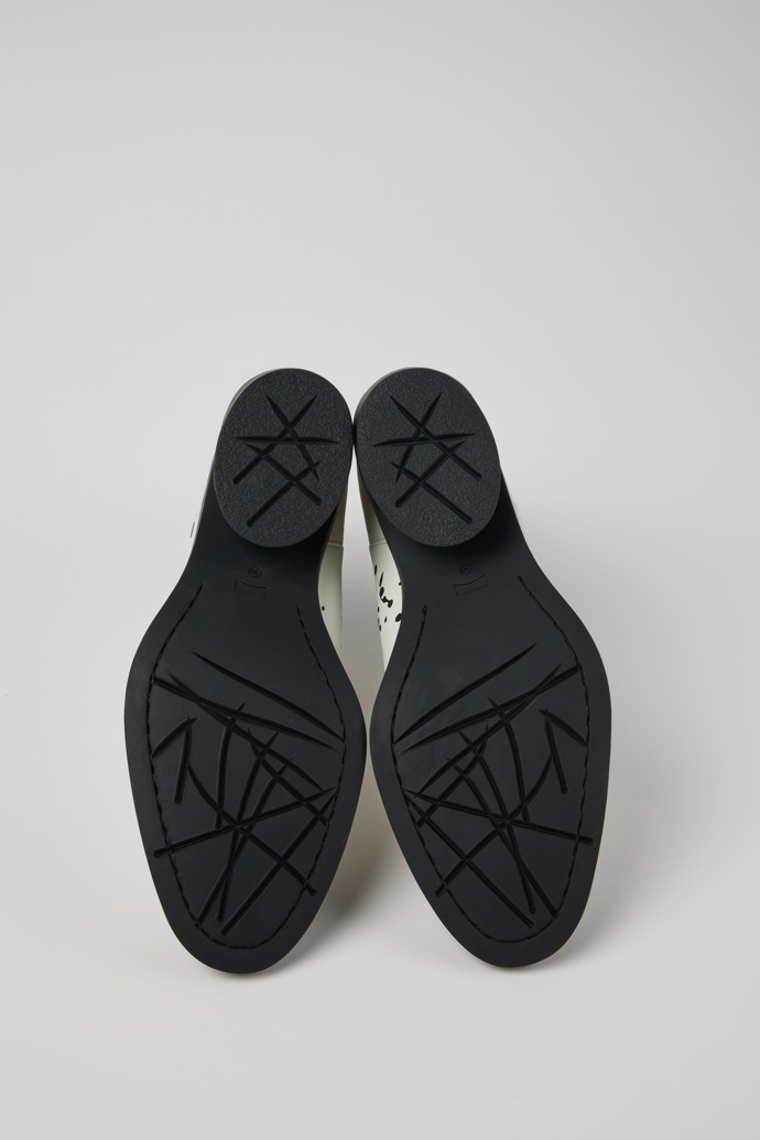 Neu Eingetroffen Camper Bonnie - Damenstiefelette aus Leder in Weiß und Schwarz