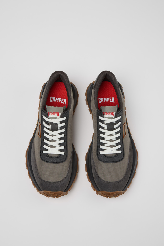 Neu Eingetroffen Camper Drift Trail - Grauer Herrenschuh aus Textil und Nubukleder.
