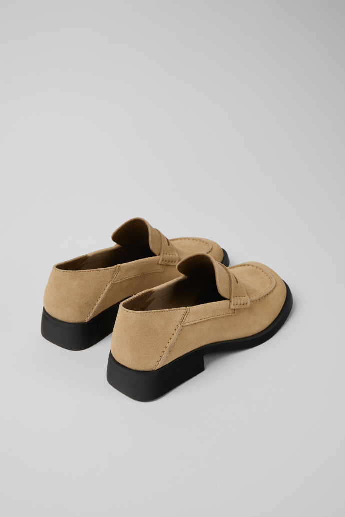 Neu Eingetroffen Camper Dana - Beige Damenmokassins/Ballerinas aus Nubukleder.