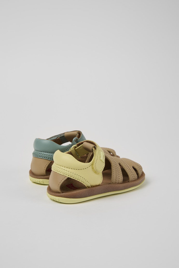 Neu Eingetroffen Camper Twins - Mehrfarbige Kindersandale aus Leder.