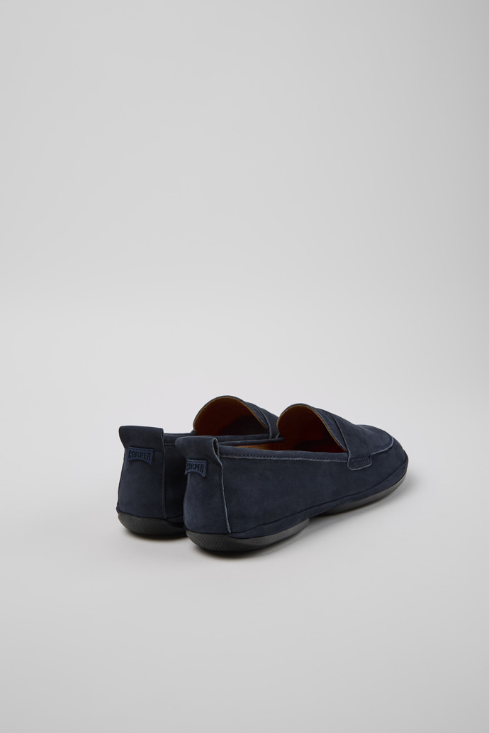 Neu Eingetroffen Camper Right - Blauer Damenschuh aus Nubukleder.