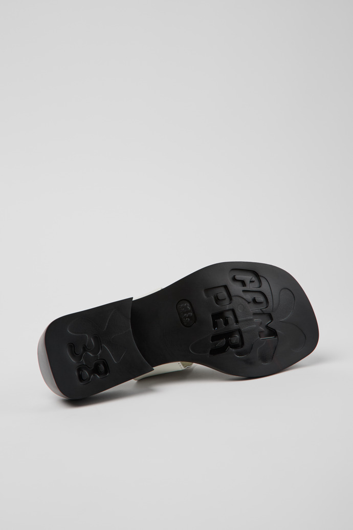 Neu Eingetroffen Camper Twins - Weiße Ledersandalen für Damen.