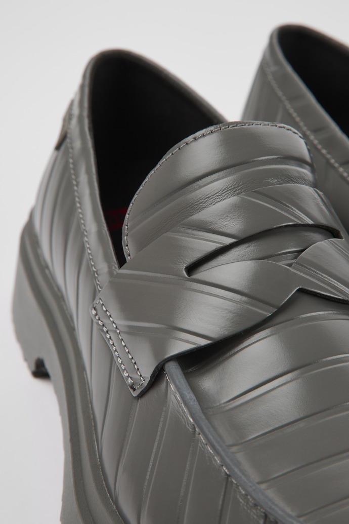 Neu Eingetroffen Camper Twins - Grauer Herrenloafer aus Leder