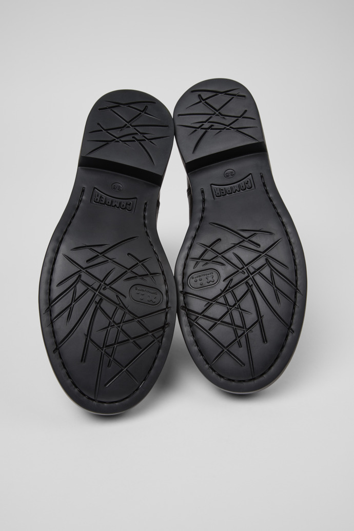 Neu Eingetroffen Camper Dean - Schwarze und braune Lederstiefeletten für Damen.
