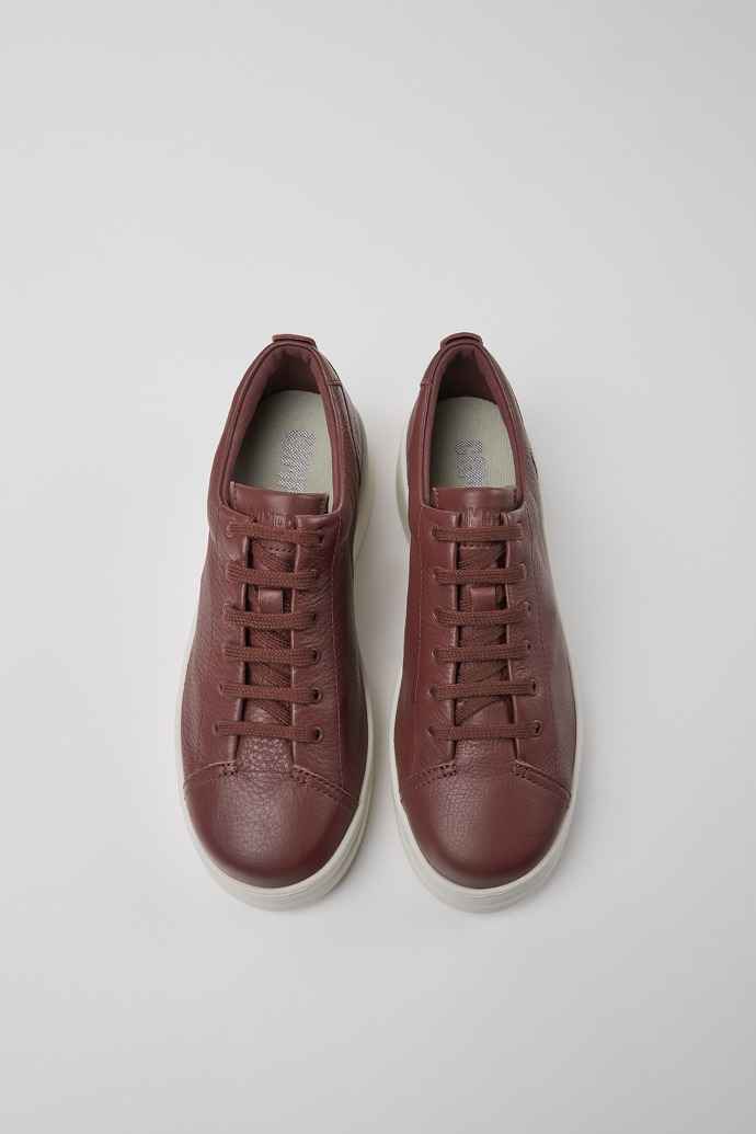 Neu Eingetroffen Camper Runner Up - Weinroter Ledersneaker für Damen