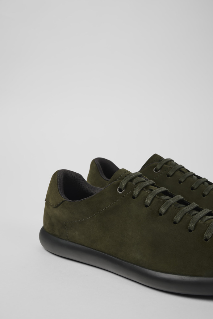 Neu Eingetroffen Camper Pelotas Soller - Grüner Herrensneaker aus Nubukleder