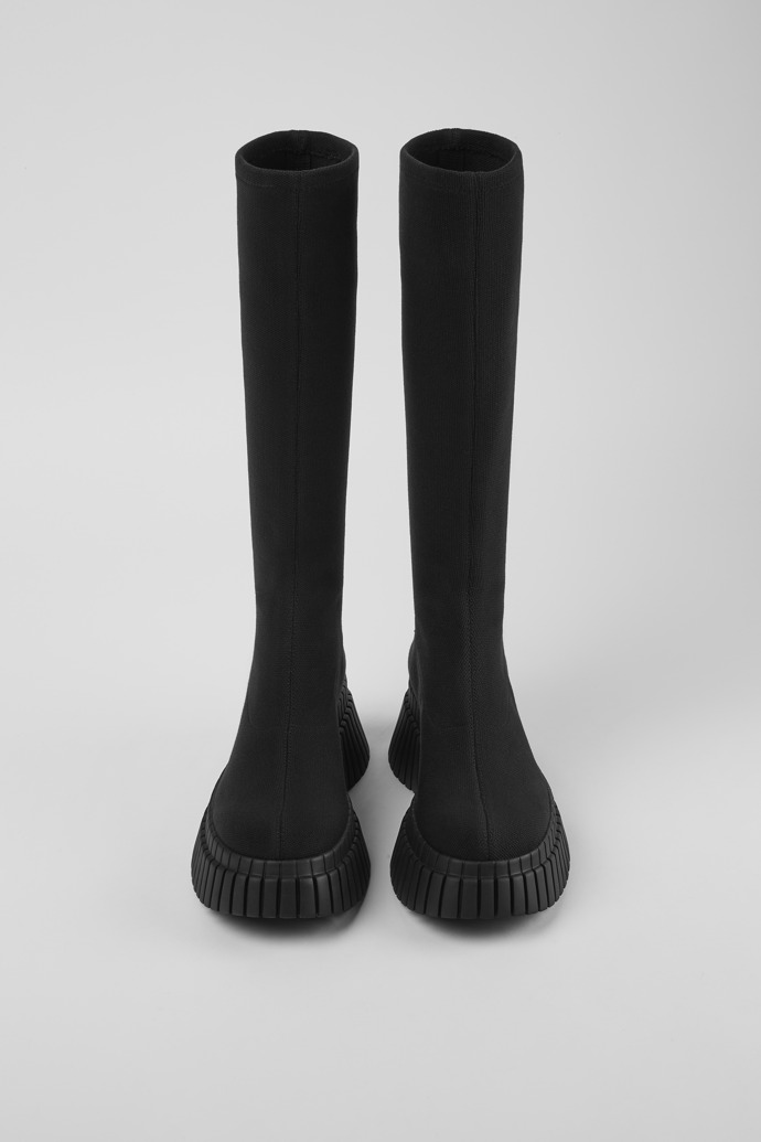 Neu Eingetroffen Camper BCN TENCEL® - Schwarzer, mittelhoher Damenstiefel aus Textil.