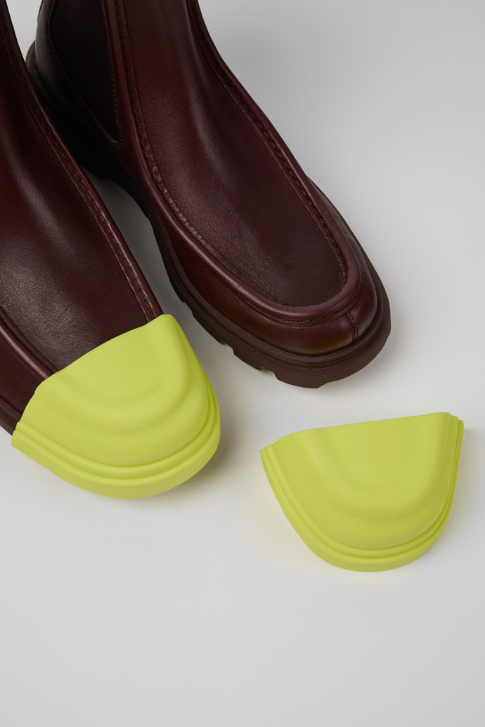Neu Eingetroffen Camper Junction - Weinroter Chelseastiefel für Damen aus Leder
